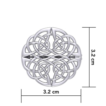 Celtic Knots Silver Brooch TBR008 - Jewelry